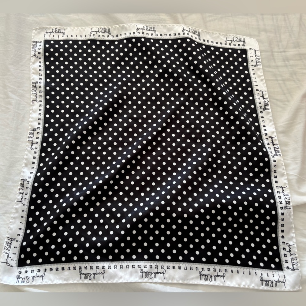 Free add-on|Joseph Ribkoff Black and White Polka Dot Scarf